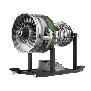 土星文化不锈钢涡喷涡扇发动机模型飞机迷你引擎金属拼装电动玩具