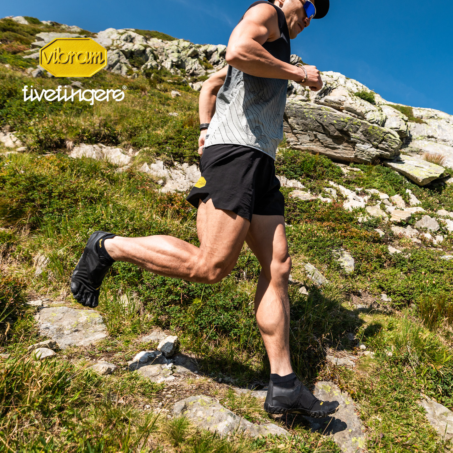 Vibram五指鞋男 户外登山越野训练赤足跑耐磨防穿刺鞋女Trailope