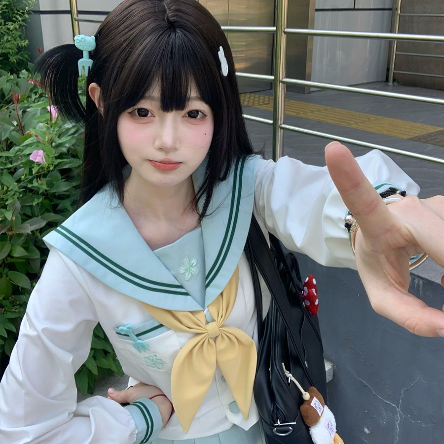 【抹茶小贝】原创jk制服水手服正品日系学院风女学生夏中间服套装