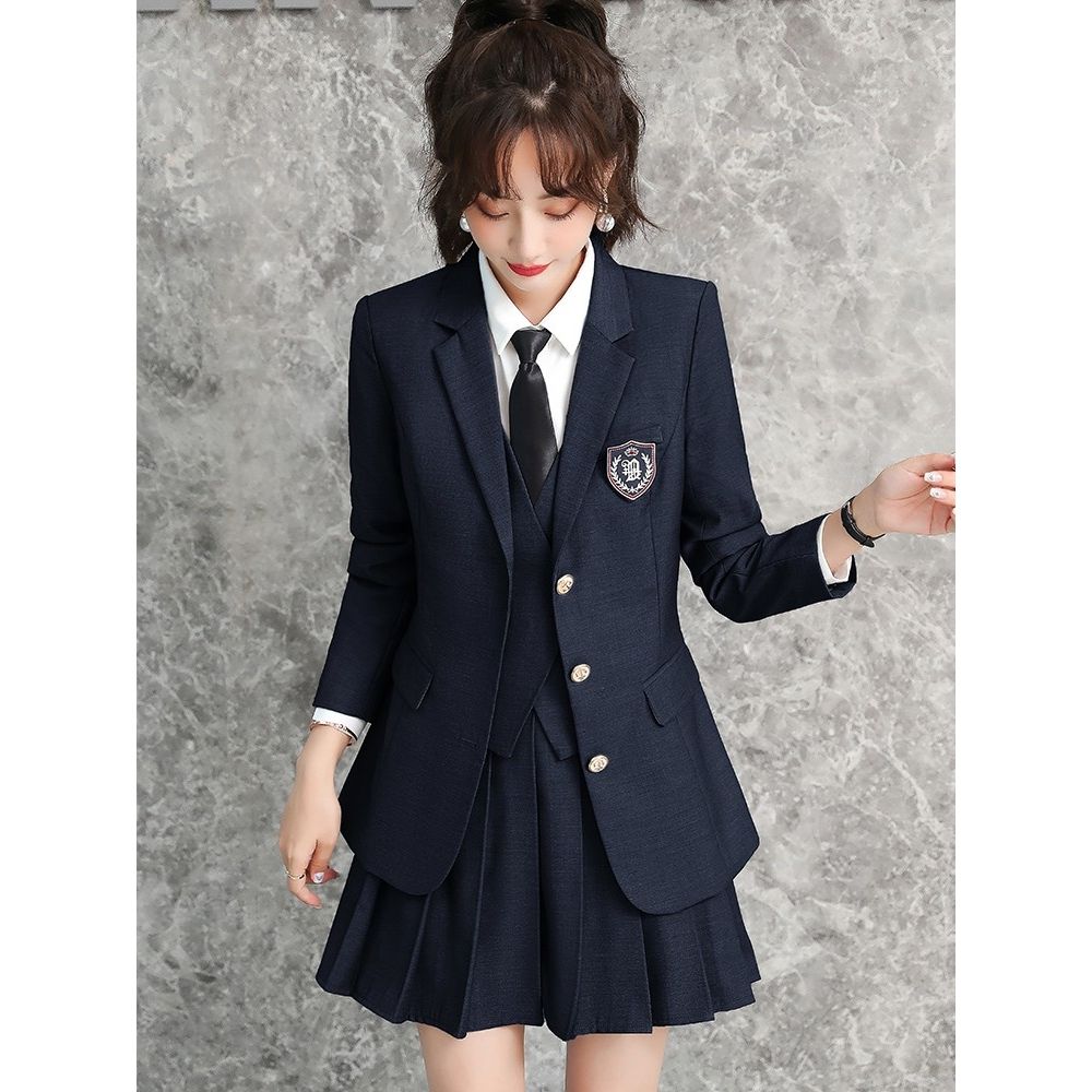 高中生校服男女款西装套装学院风学生JK制服春秋幼儿园老师园服装