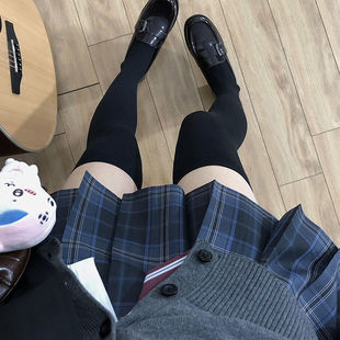 花千猪新品原创 津川格裙 jk制服裙校供感 蓝格正品jk裙现货