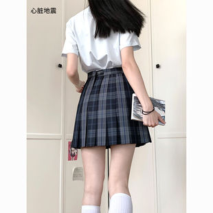 孤山 校供JK裙心脏地震原创制服百褶裙学生百搭半身裙学院风显白