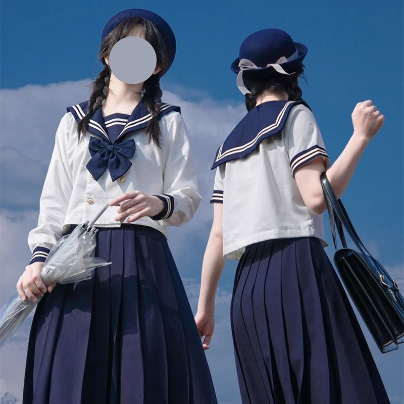 月入星河水手服jk制服套装基础短裙原创三本半身款日系学院百褶裙