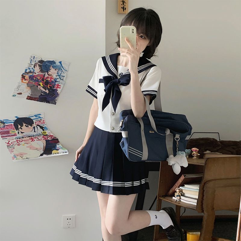 十字银河原创jk水手服【岚雾语】正版学院风制服校供长袖收腰上衣