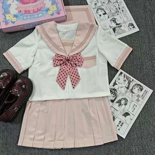 原创正版JK制服日系学院风甜美可爱双子姐妹中间基础款水手服套装