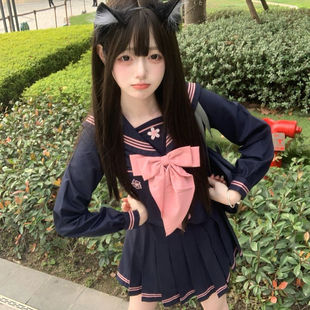 喵丸原创jk制服水手服正版日系学院风夏季基础款十九樱中间服套装