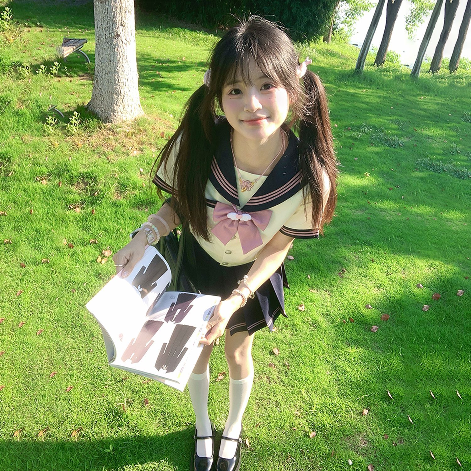 【北杏高】小苏北JK水手服原创正版校园上衣收腰制服款学院风套装