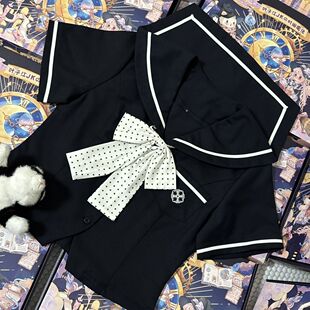 叶子江jk制服奈良一中春秋夏款藏青色校供收腰短裙JK裙绀色可爱