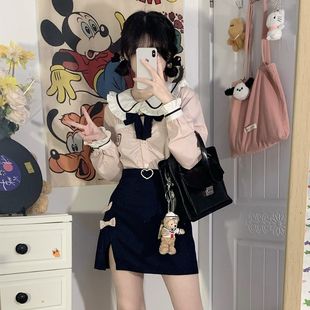 【神北JK】原创 艺樱 学院风套装秋冬校园韩式jk制服小个子包臀裙