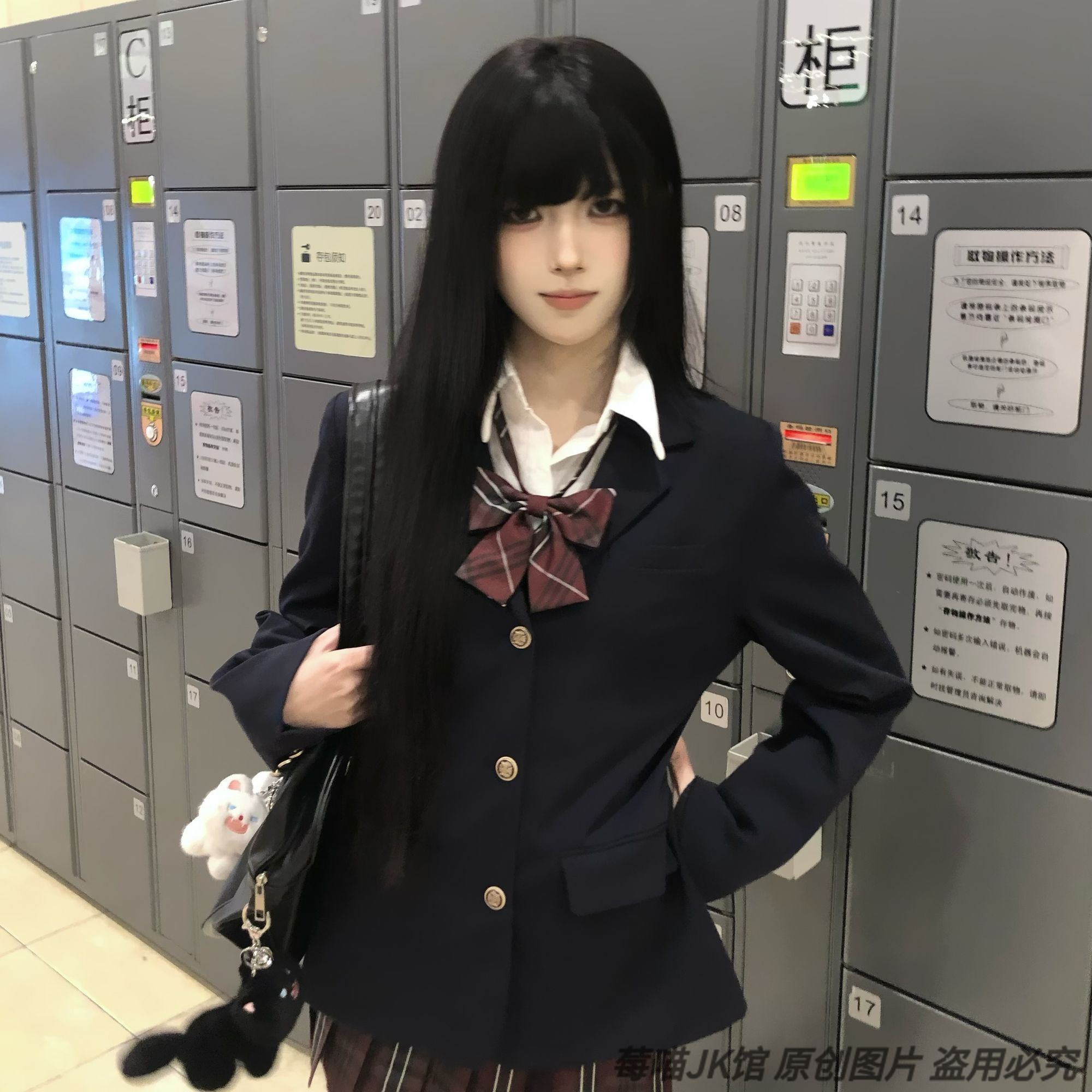 jk西装外套莓喵原创正版西服jk制服套装校供感学院风绀黑灰色收腰