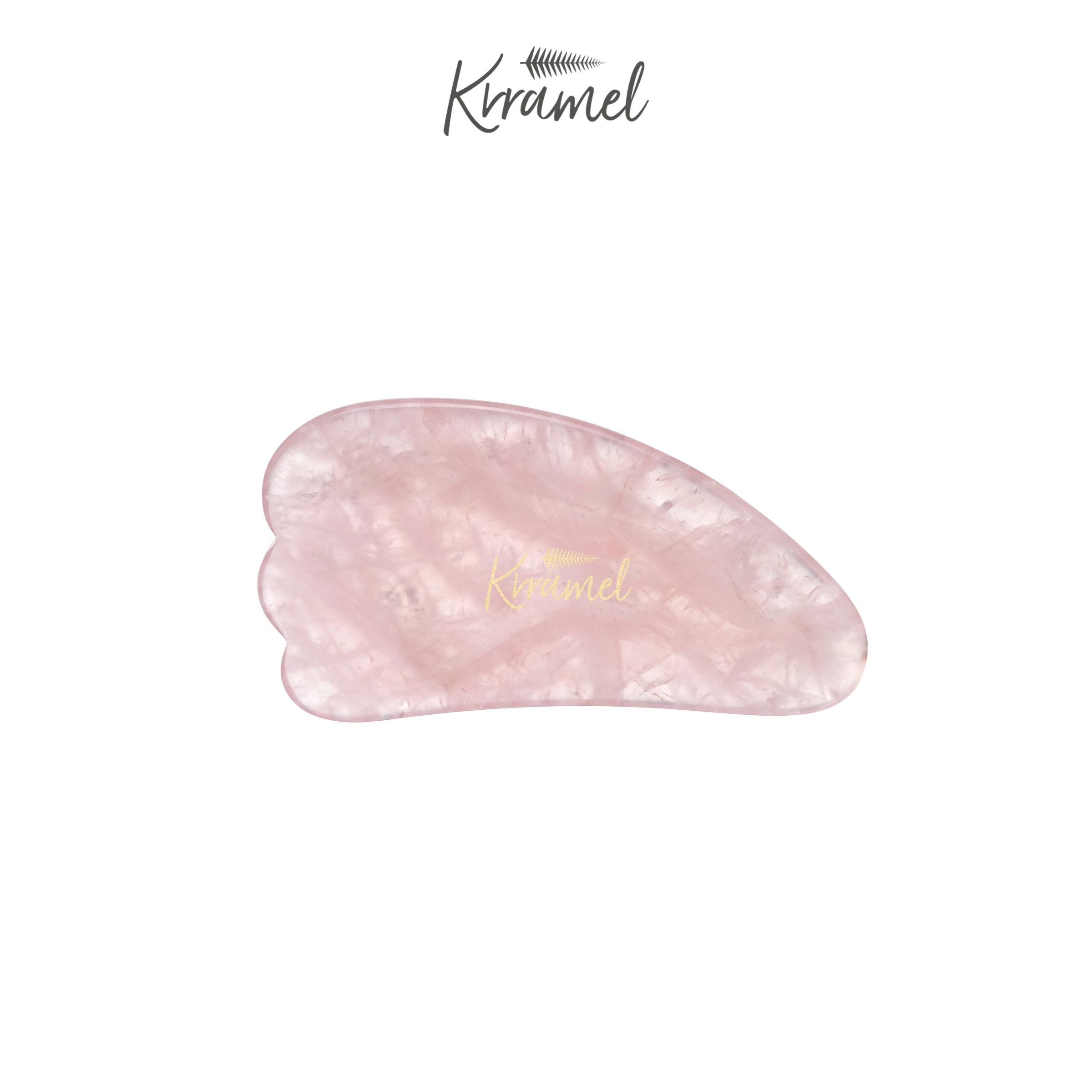 KRRAMELA级粉水晶面部刮痧板图片