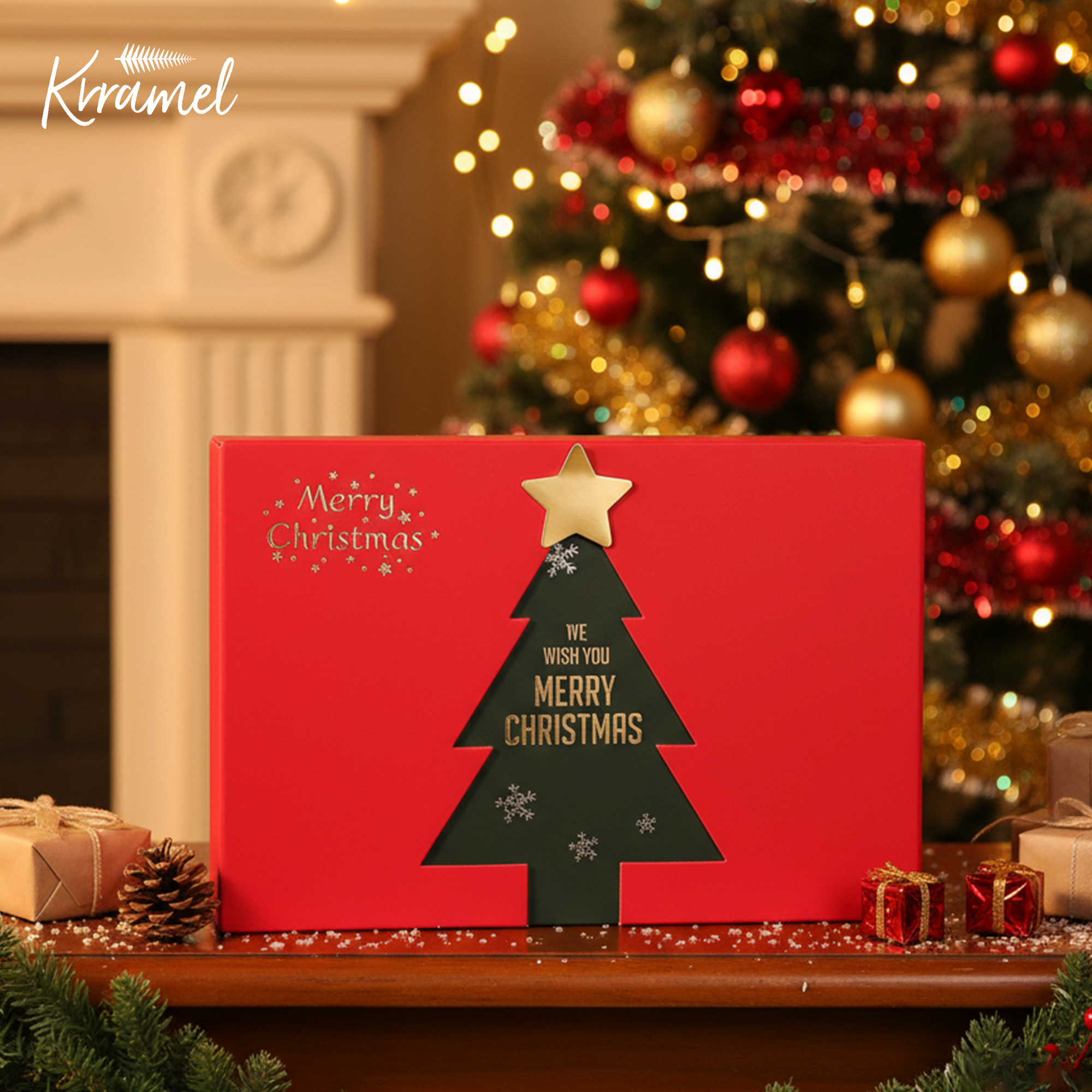 KRRAMEL圣诞限定圣诞金梳暖礼
