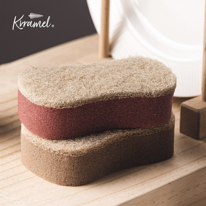 KRRAMEL高颜值厨房专用剑麻洗碗百洁布不沾油易清洗吸水起泡去油,家庭/个人清洁工具,百洁布,淘宝优惠券,粉丝福利购,淘宝优惠卷