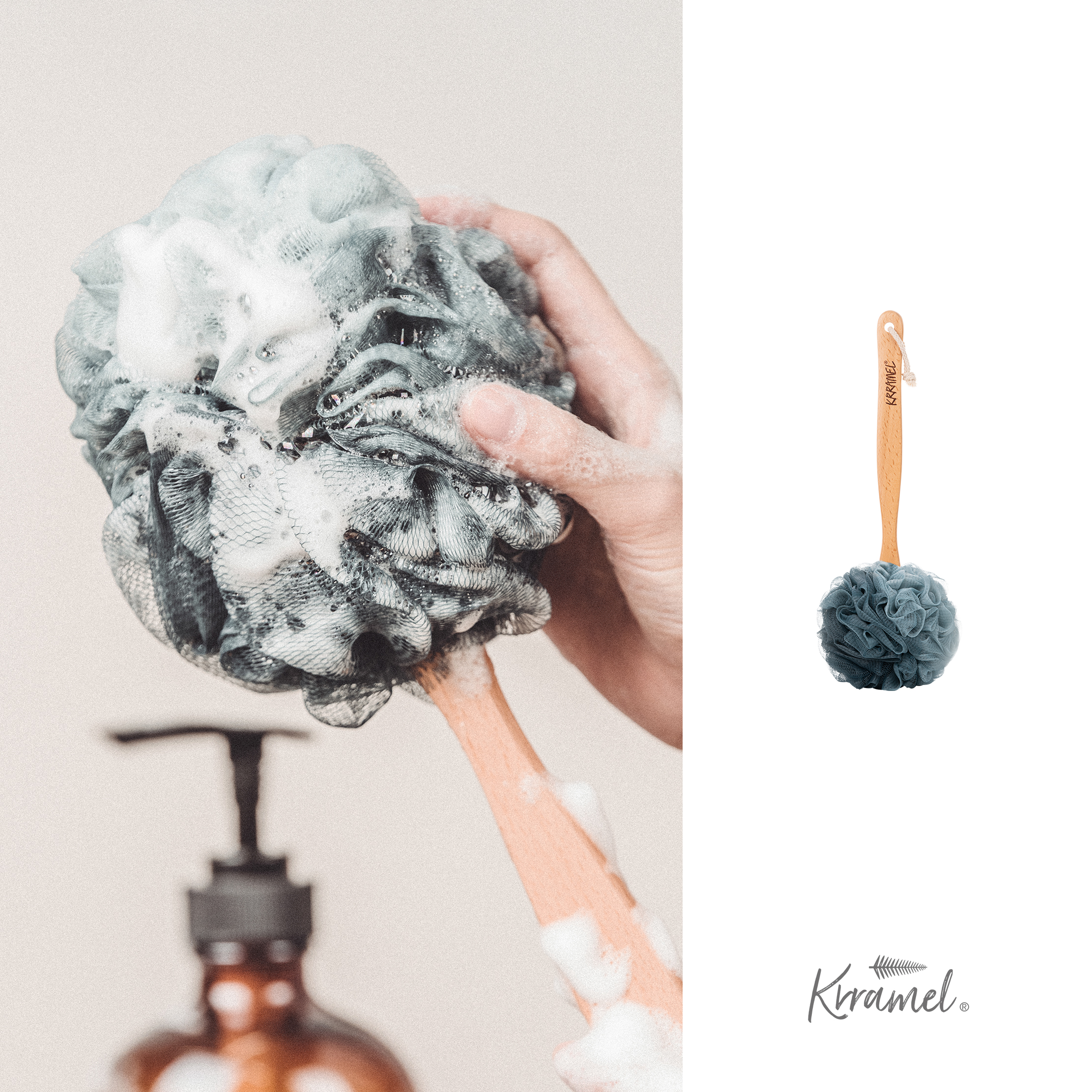 KRRAMEL沐浴球一秒起泡超绵密