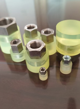 聚氨酯缓冲头减震压块内螺纹M5 M6 M18 PSHEH PSHES8 10 12 16 20