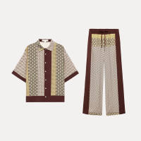 Cabinet 499! Men's wear: 26 New short-sleeved lapel color-blocking shirt 5789040, drap-up pants 5432042 thumbnail 7