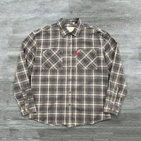 The counter is 399! Men's 2026 new autumn pocket workwear checkered casual lapel retro long-sleeved shirt jacket thumbnail 2