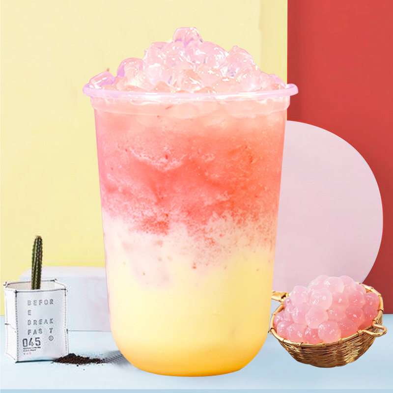 魔芋晶球寒天原味果冻多肉沪上阿姨奶茶店喜茶波波脆即食膳食纤维