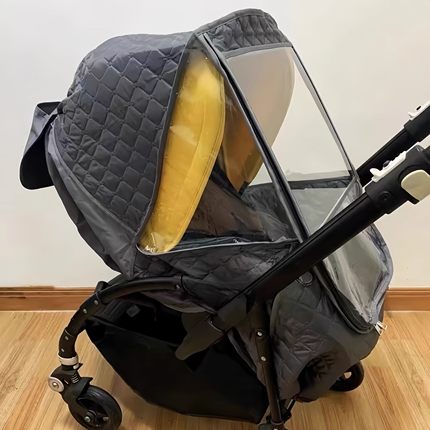 适用博格步bugaboo蝴蝶bee6/5/3蜻蜓fox婴儿车冬天防寒雨罩防挡风