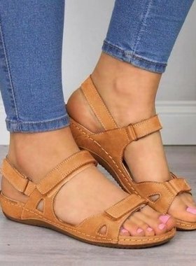 2021 summer sandals big size 42 43 casual shoes 大码女凉鞋