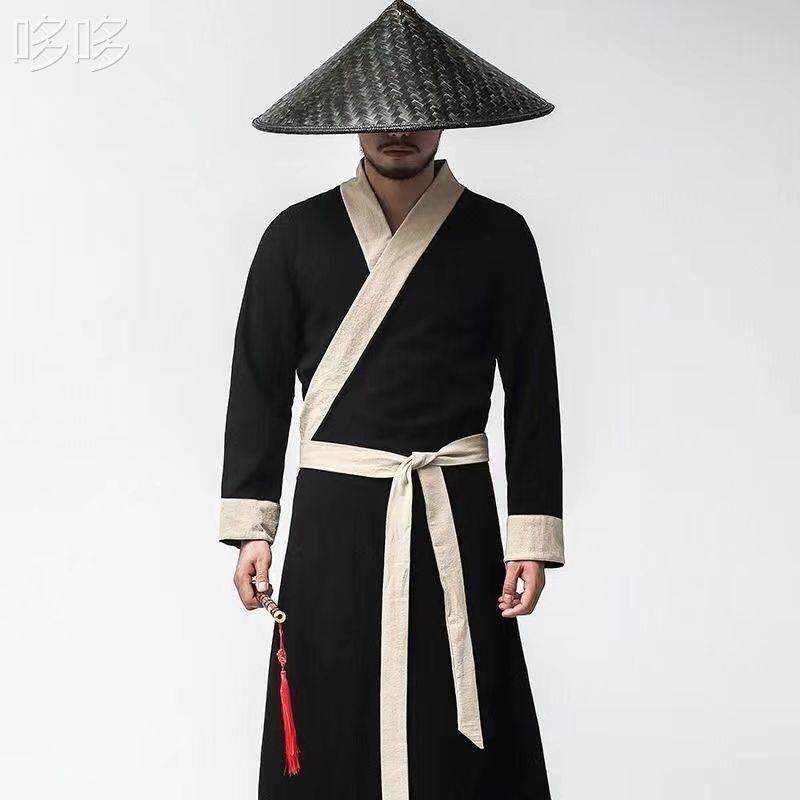大侠古装汉服毕业班服男装侠客影楼拍摄传统服装秦汉宋武侠影古风_虎窝淘