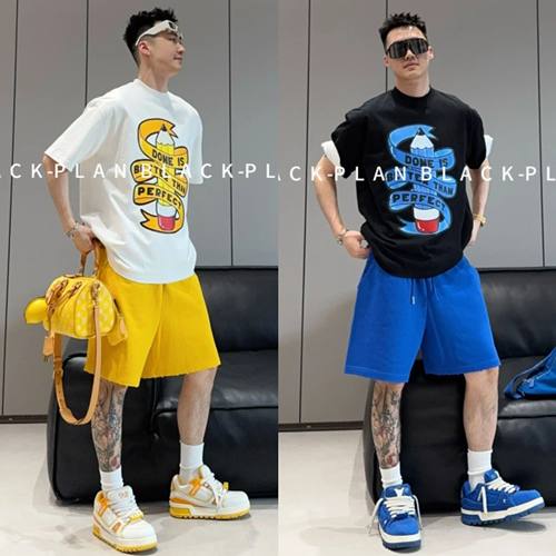 潮牌卡通时尚透气休闲运动套装