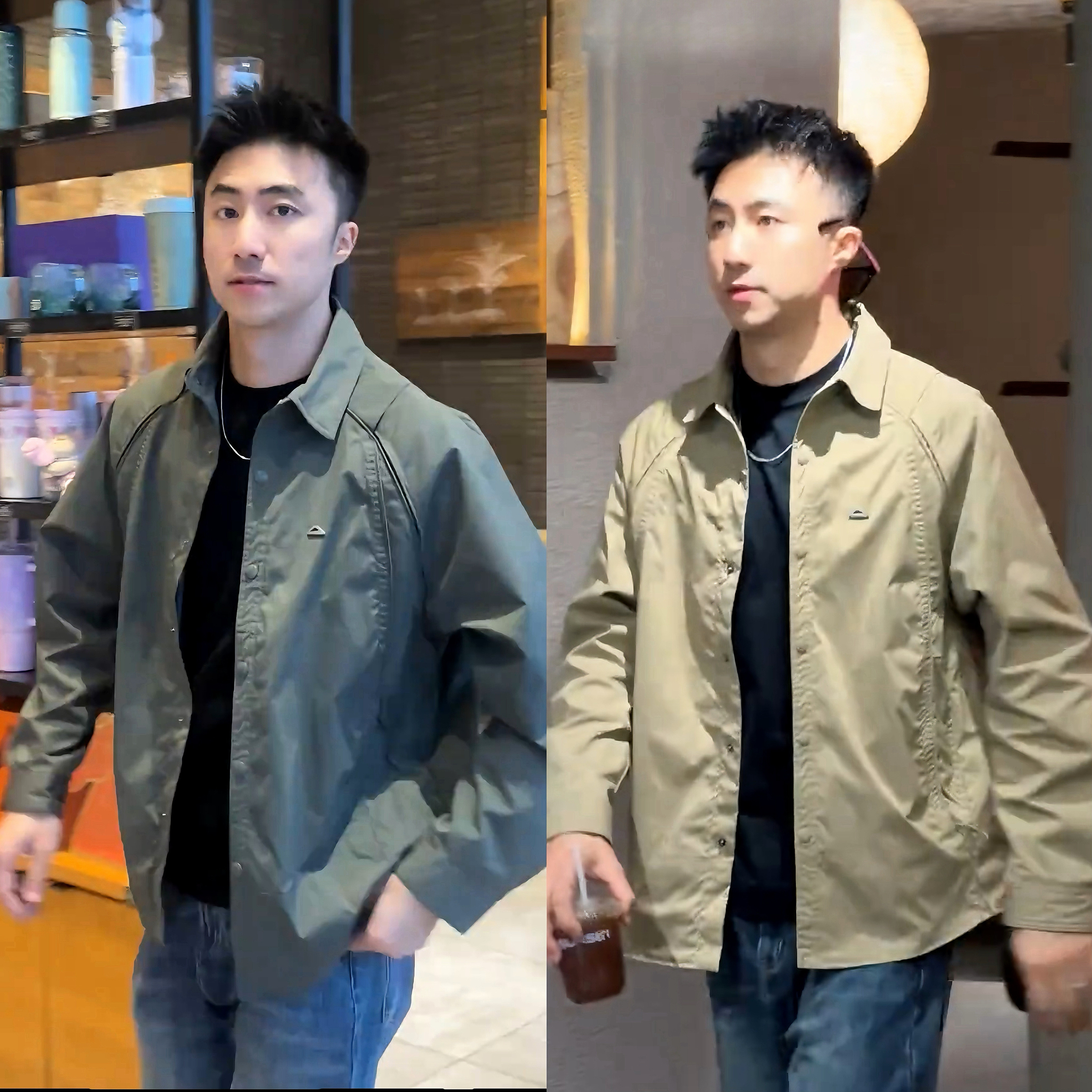 秋季新款户外三防机能翻领夹克外套男士潮牌时尚百搭休闲衬衫上衣