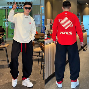 2025秋冬加绒中国结休闲运动套装 两件套 男高级感重磅潮牌卫衣卫裤