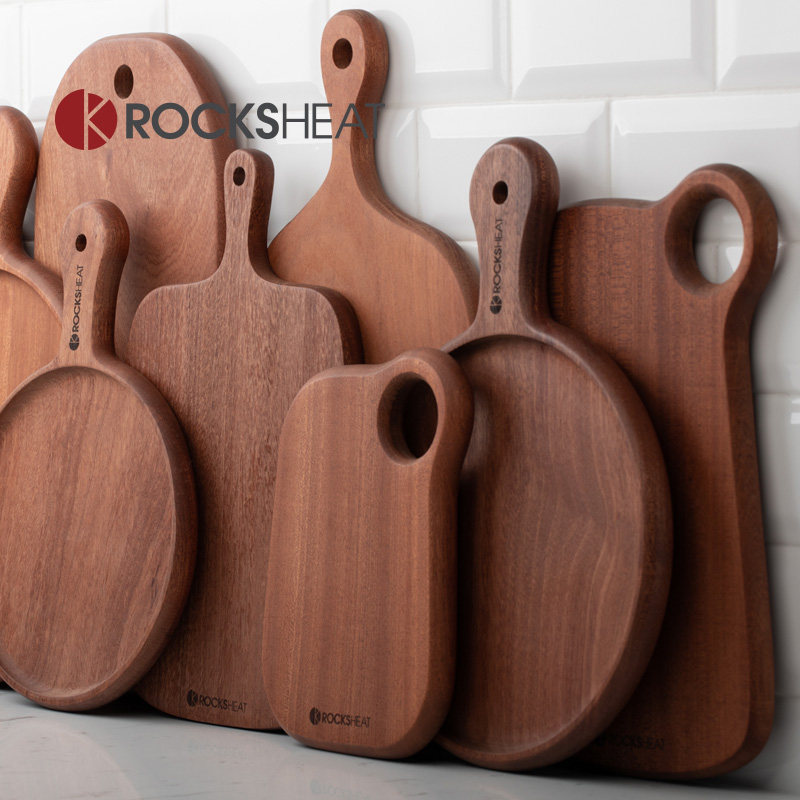 相思木托盘披萨盘乌檀木质餐盘子牛排PIZZA板方圆形牛扒西餐砧板
