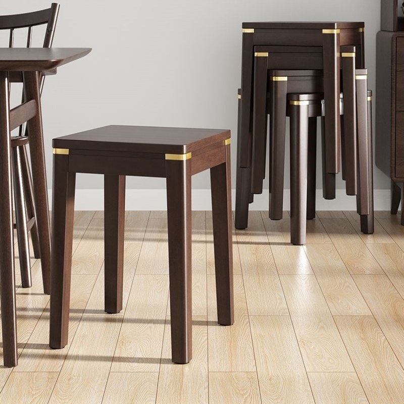 客厅家用实木大人餐凳原木结实网红方凳椅子木凳凳子叠放中式可,住宅家具,万向轮凳,淘宝优惠券,粉丝福利购,淘宝优惠卷