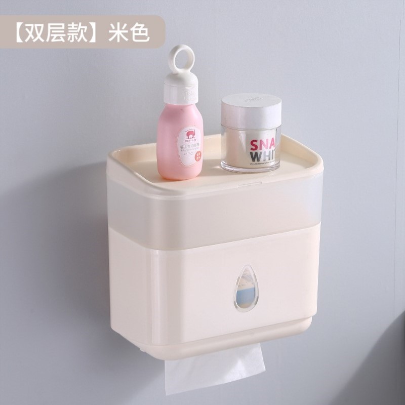 置物架卷纸风双层卫生间洗脸纸盒厕简约巾湿纸巾卫生间厕纸盒