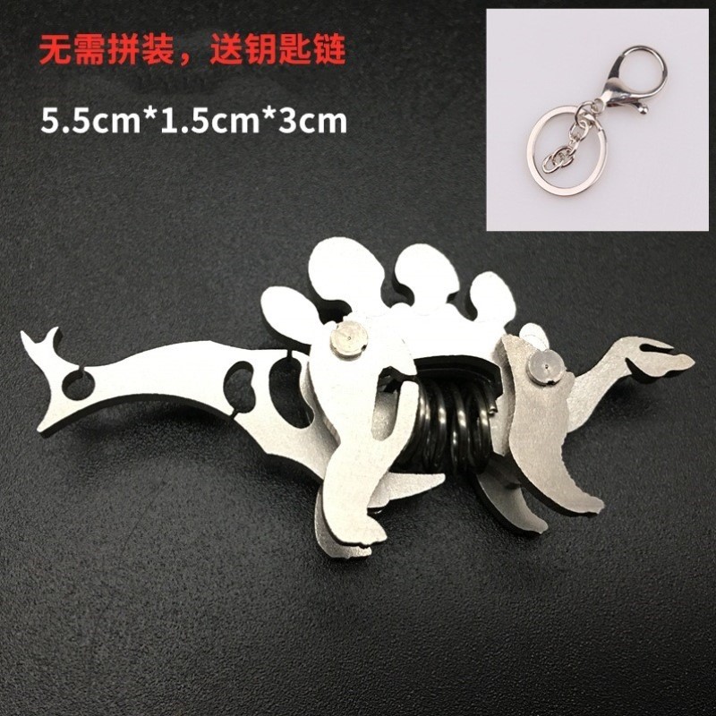 机械手工成年魔兽金属3d组装高难度玩具拼图模型立体钢不锈钢拼装