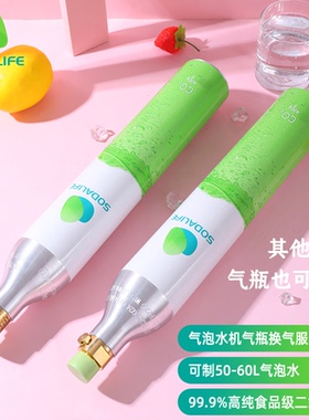 气泡机二氧化碳气瓶充气换气服务苏打水机气泡水机气罐CO2食品级