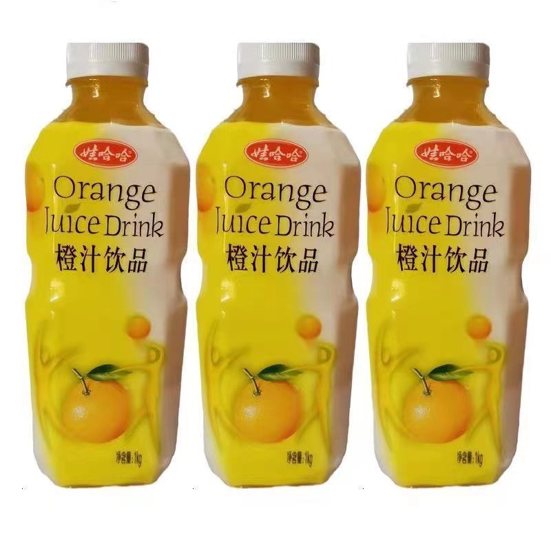 娃哈哈橙汁大瓶装1l3/6瓶装橙子味果汁果味橘子味饮品聚会饮料