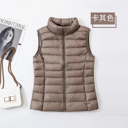 优质女装羽绒服马夹短款2024内胆背心女轻薄冬羽绒坎肩外穿外套女