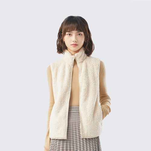 抓绒马夹优质女装摇粒绒