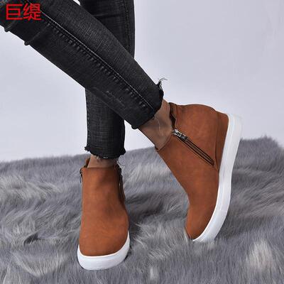 巨缇现货2020春欧美楔子鞋女式单鞋 Slope womens singles shoes