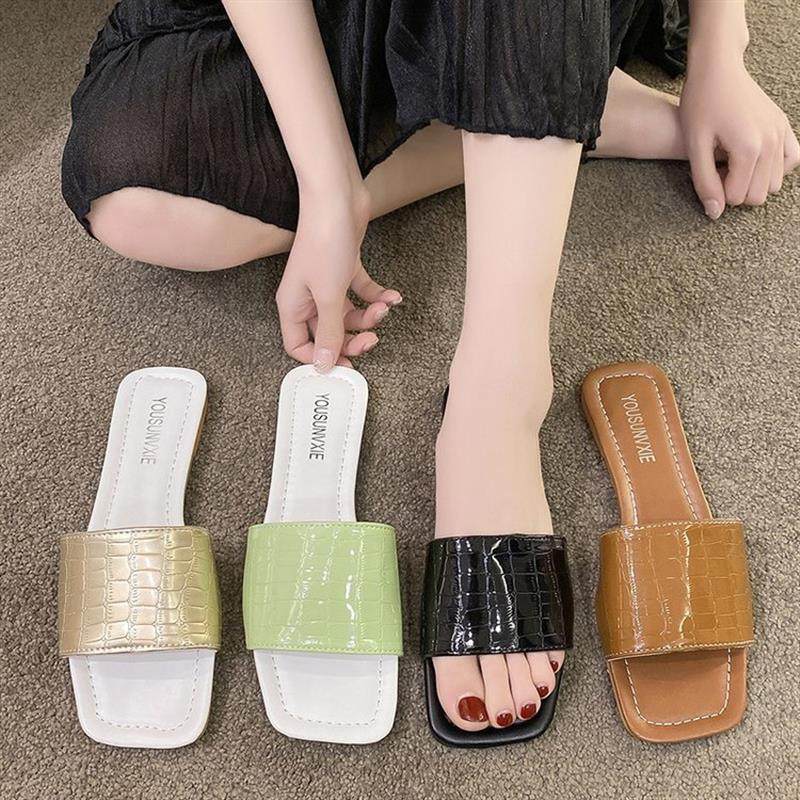 外穿时尚仙女风拖鞋平底海边度假凉拖鞋女夏外穿糖果色凉拖鞋女,女鞋,一字拖,淘宝优惠券,粉丝福利购,淘宝优惠卷