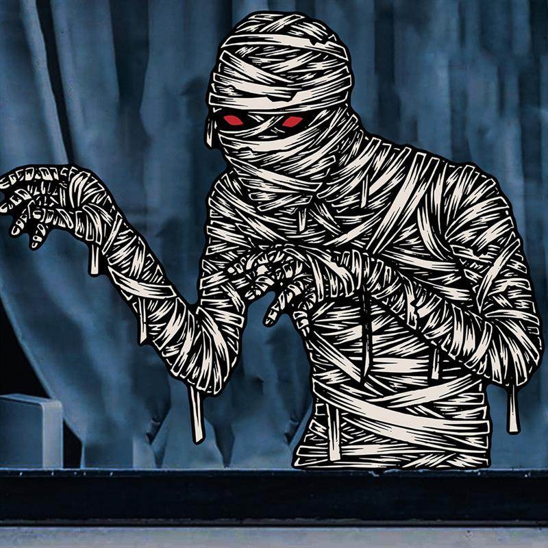 跨境外贸鬼节恐怖僵尸万圣节派对装饰墙贴卫生间窗户自粘防水墙贴,家居饰品,软装墙贴,淘宝优惠券,粉丝福利购,淘宝优惠卷