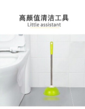 厂家现货pvc红色马桶吸 吸盘不锈钢杆下水管道疏通器