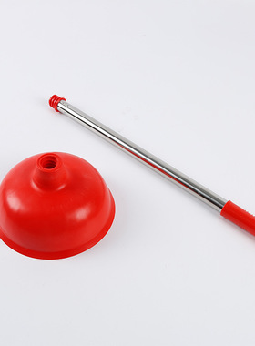 厂家现货pvc红色马桶吸 皮吸不锈钢下水管道疏通器