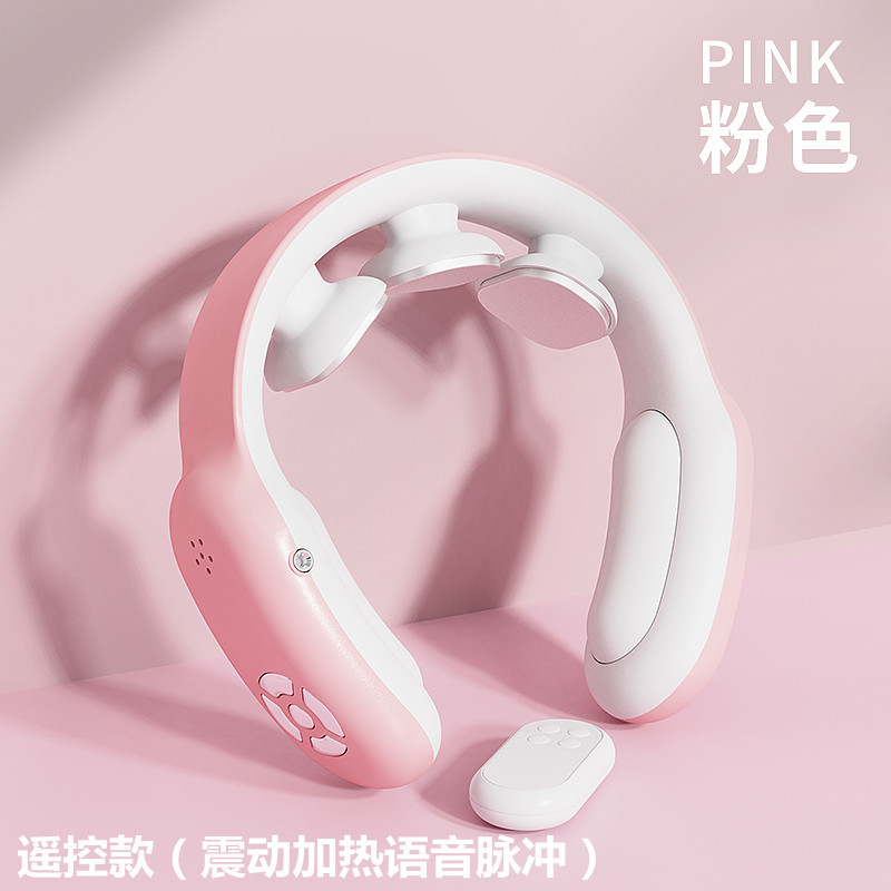 智能颈部按摩仪电磁脉冲颈椎理疗仪震动敲打颈部按摩器礼品