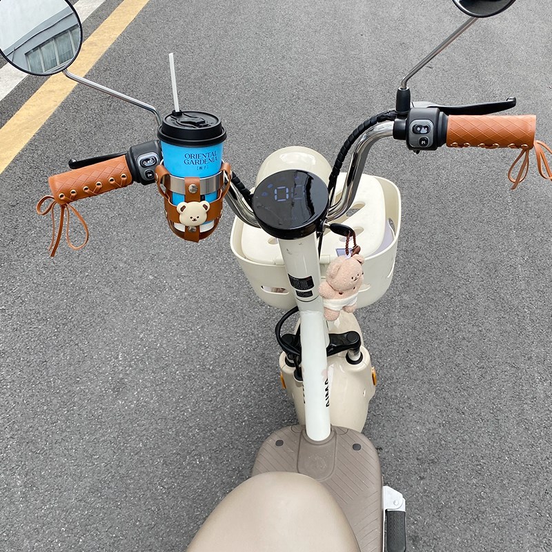 电动车水杯架自行车水壶架通用前置物神器摩托车咖啡架装饰小配件