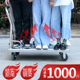 不锈钢手推车平板车搬运车推货车万向轮拖车手拉车小推车拉货静音