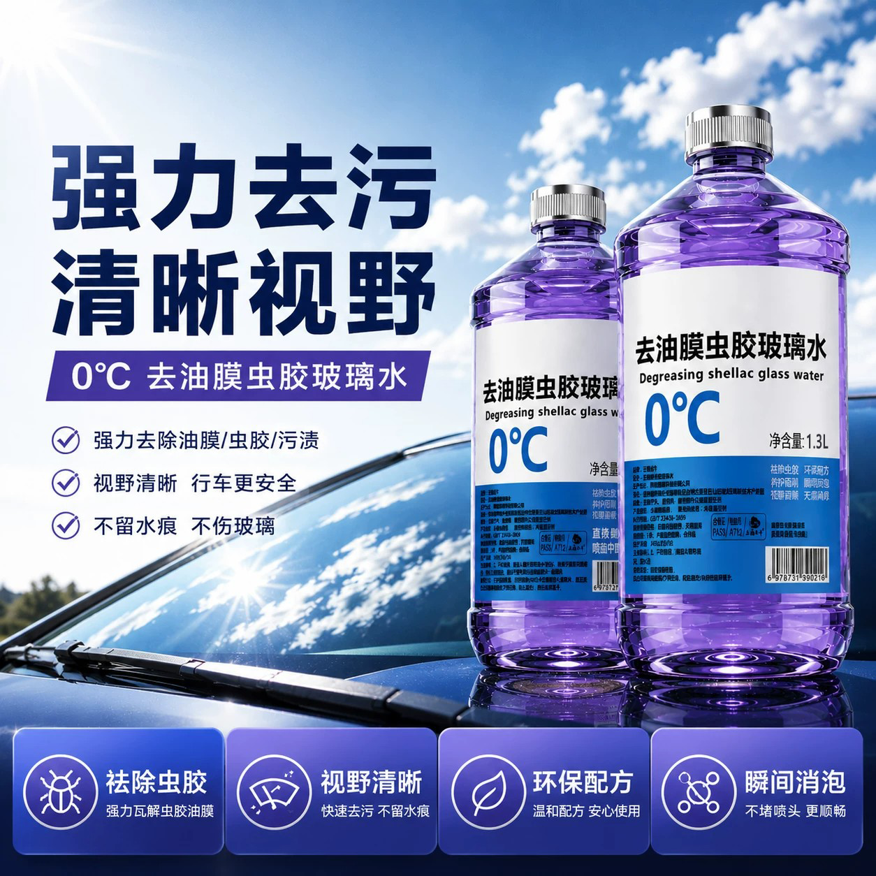 【全网热销100W】强力去污玻璃水