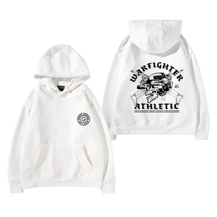 gbrs Group安保主题GBRS靶心印花连帽卫衣男生军迷战术秋冬上衣服