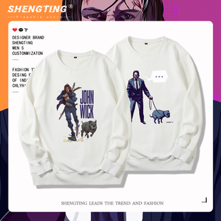 疾速追杀3疾速特攻周边卫衣JOHN WICK男女休闲基努里维斯电影衣服