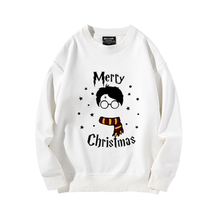 哈利波特HarryPotter联名星空油画周边圆领卫衣男女秋冬百搭上衣