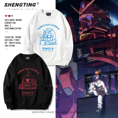 STRICT-G thermo mug 机动战士高达 夏亚卫衣男女秋冬加绒上衣服
