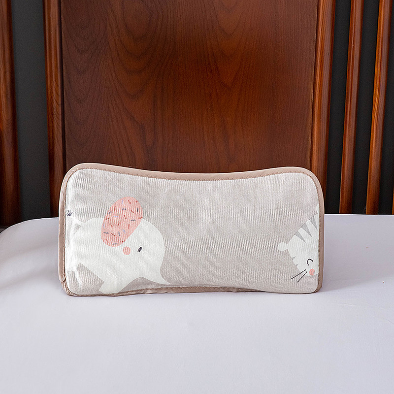 BABY BUCKWHEAT PILLOW MAT HEADREST SUMMER SWEAT ABSORPTION BREATHABLE 0-3 YEARS OLD ICE SILK COOL PILLOW BABY NEWBORN CHILDRENS PILLOW